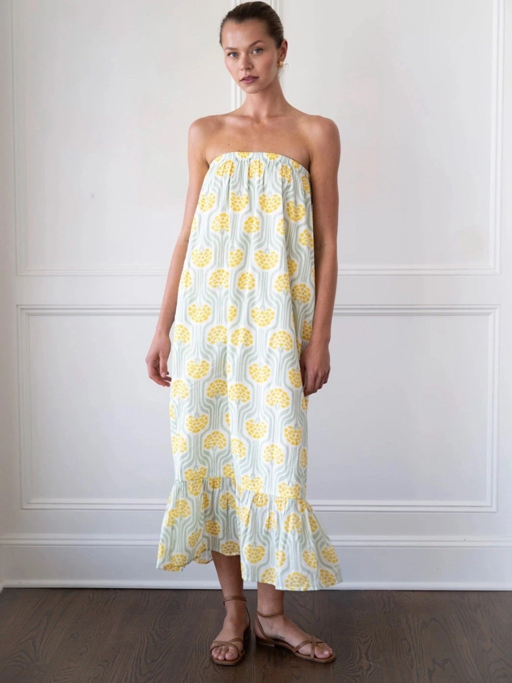 La Maregold Penny Dress Strapless Size Large Maxi G